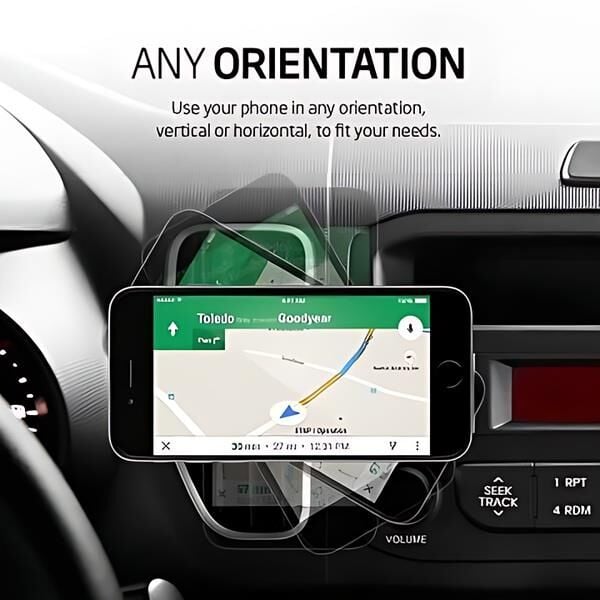 Spigen Araç Tutacağı Manyetik Evrensel (Tüm Cihazlarla Uyumlu Araç Tutucu) A200 Black