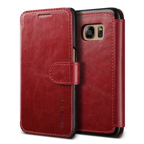 Verus Galaxy S7 ile Uyumlu Case Dandy Layered Series Kılıf Wine Black