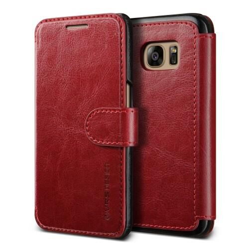 Verus Galaxy S7 ile Uyumlu Case Dandy Layered Series Kılıf Wine Black