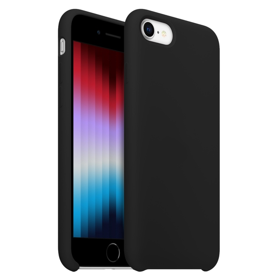 Buff iPhone SE/8/7 ile Uyumlu Rubber Fit Kılıf Black