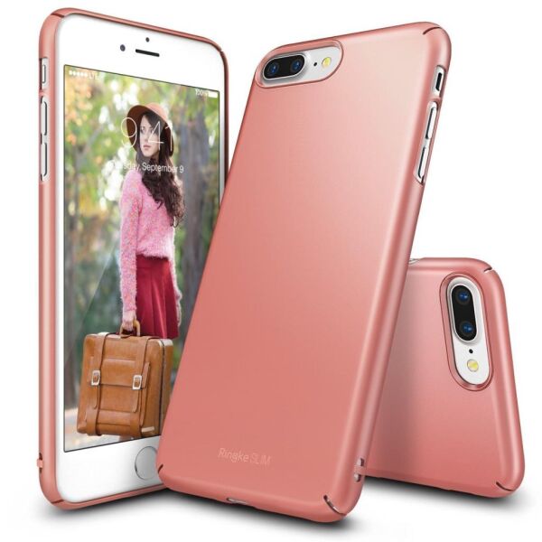 Ringke Slim iPhone 7/8 Plus ile Uyumlu KIlıf Rose Gold
