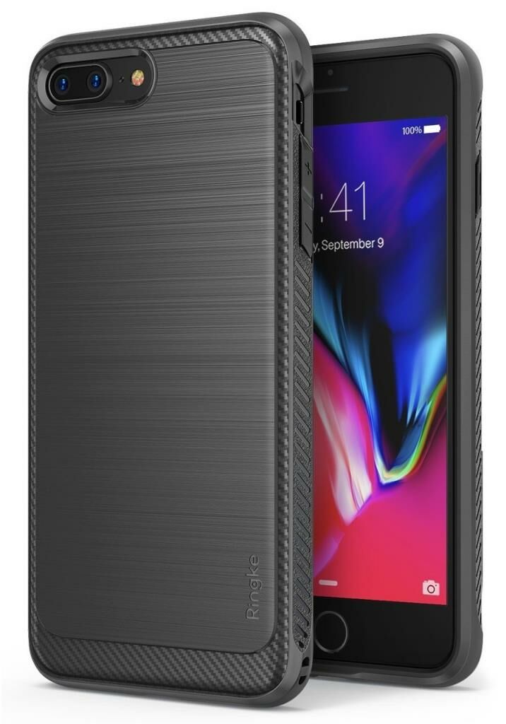 Ringke Onyx iPhone 7/8 Plus ile Uyumlu KIlıf Mist Gray Ultra Extra Darbe Dağıtıcı Tam Koruma