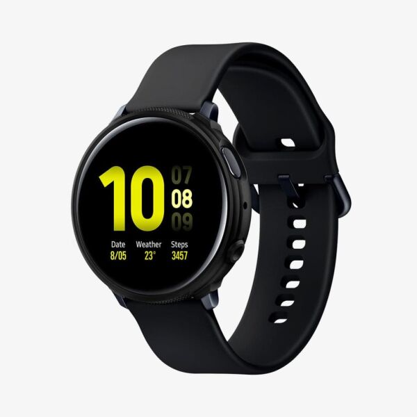 Spigen Galaxy Watch Active 2 (44mm) ile Uyumlu Kılıf Liquid Air Matte Black