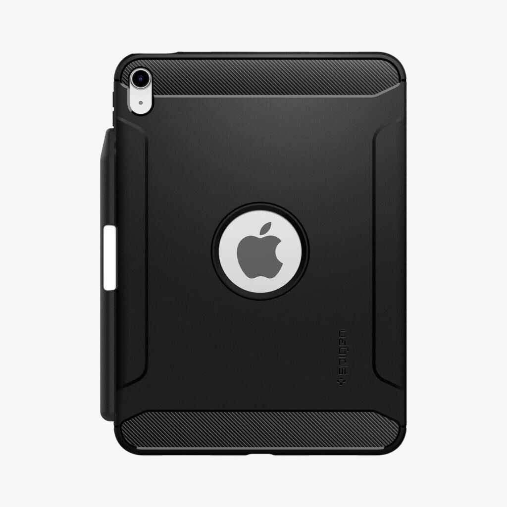Spigen iPad 11'' (2025) / 10.9'' 10.nesil (2022) ile uyumlu Kılıf Rugged Armor Matte Black