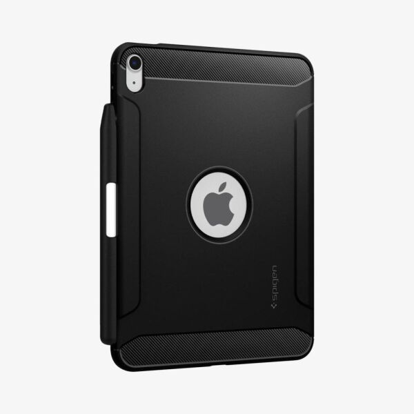 Spigen iPad 11'' (2025) / 10.9'' 10.nesil (2022) ile uyumlu Kılıf Rugged Armor Matte Black
