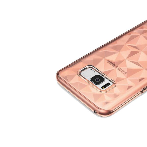 Ringke Air Prism 3D Elmas Yansıması Galaxy S8 Plus ile Uyumlu Kılıf Rose Gold