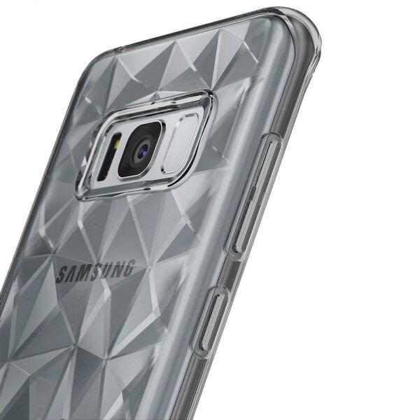 Ringke Air Prism 3D Elmas Yansıması Galaxy S8 Plus ile Uyumlu Kılıf Smoke Black