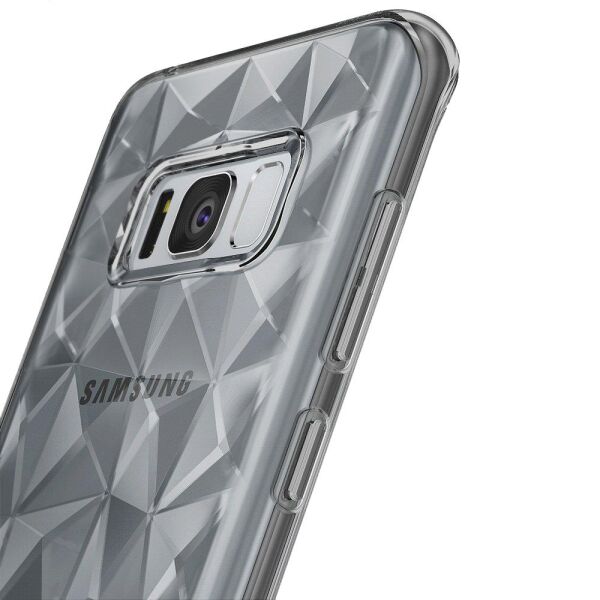 Ringke Air Prism 3D Elmas Yansıması Galaxy S8 Plus ile Uyumlu Kılıf Smoke Black