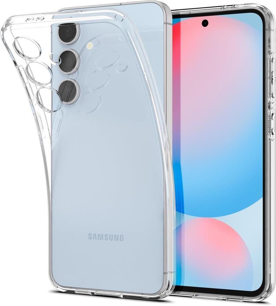Spigen Galaxy S24 FE ile Uyumlu Kılıf Liquid Crystal 4 Tarafı Tam Koruma Crystal Clear