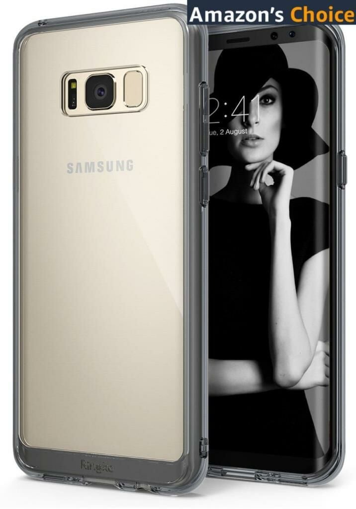 Ringke Fusion Galaxy S8 Plus ile Uyumlu Kılıf Smoke Black