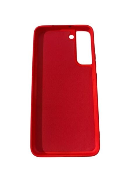 Galaxy S22 Plus ile Uyumlu Cappy Silikon Kılıf Kırmızı