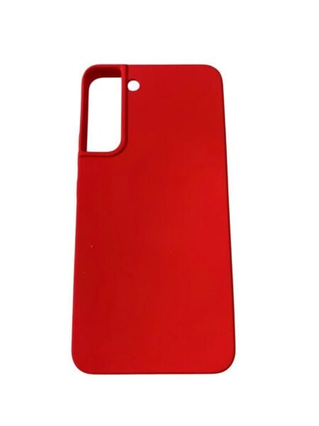 Galaxy S22 Plus ile Uyumlu Cappy Silikon Kılıf Kırmızı