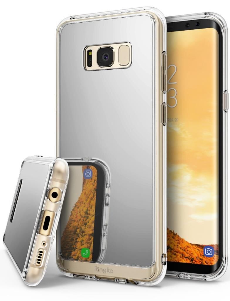 Ringke Mirror Fusion Galaxy S8 Plus ile Uyumlu Aynalı Kılıf Silver