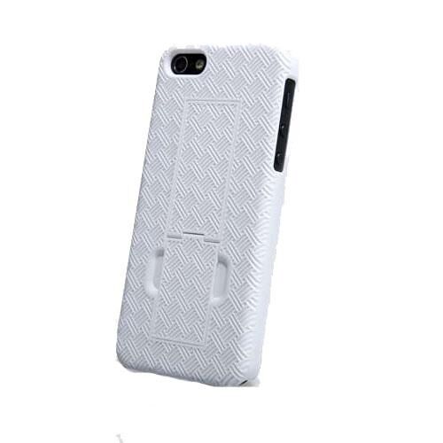 Nillkin iPhone SE/5S/5 ile Uyumlu Standlı Sert Kauçuk Kılıf Beyaz