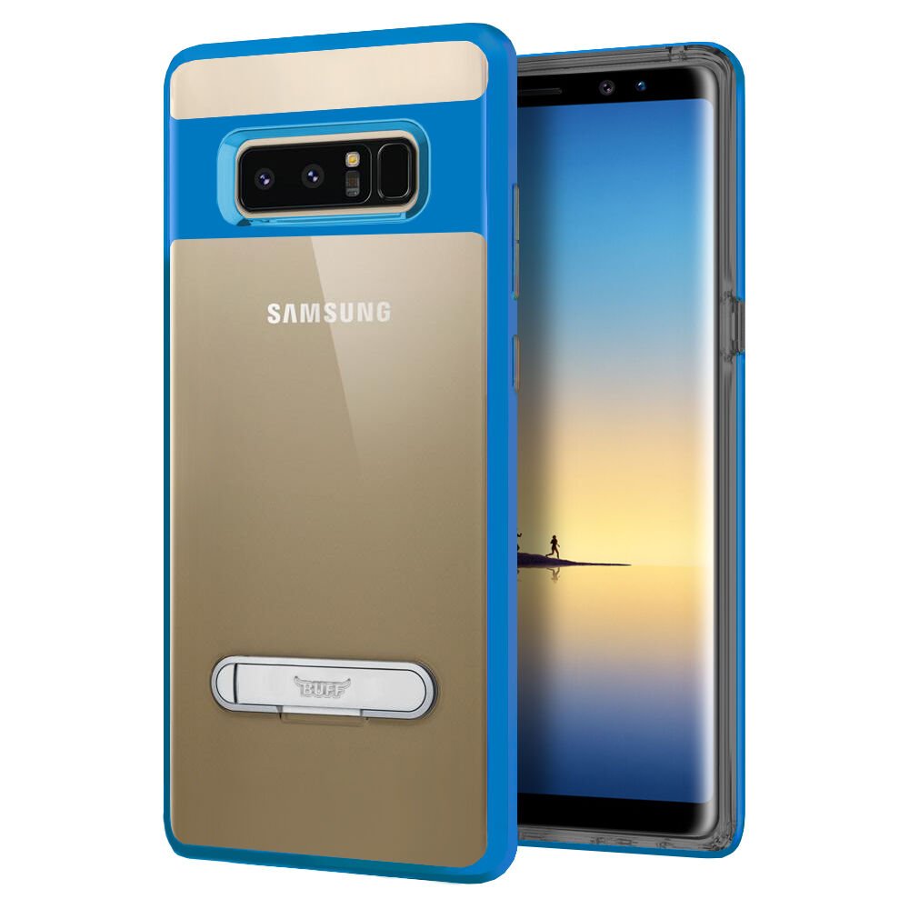 Buff Galaxy Note 8 ile Uyumlu Air Bumper Kılıf Blue