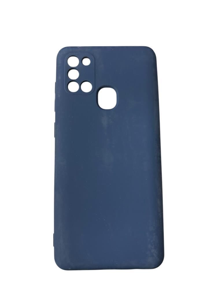 Galaxy A21s ile Uyumlu Cappy Silikon Kılıf Lacivert