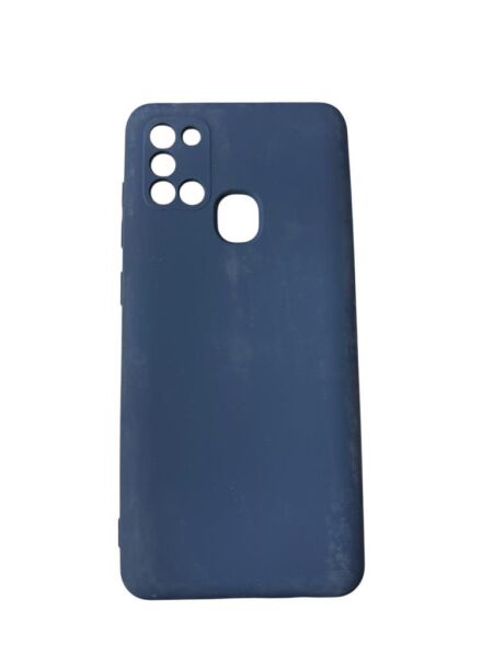 Galaxy A21s ile Uyumlu Cappy Silikon Kılıf Lacivert