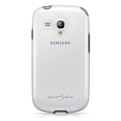 Galaxy S3 Mini ile Uyumlu Protective Cover Kılıf Beyaz EFC-1M7BWEGSTD