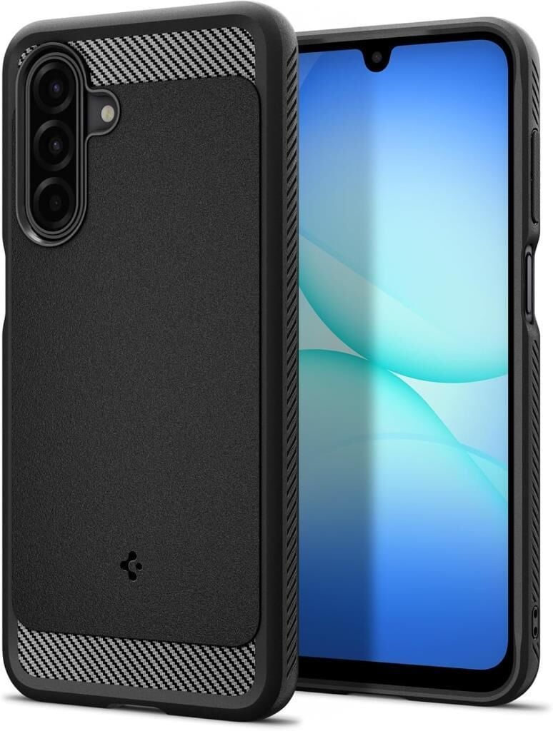 Spigen Galaxy A17 ile Uyumlu Kılıf Rugged Armor Matte Black