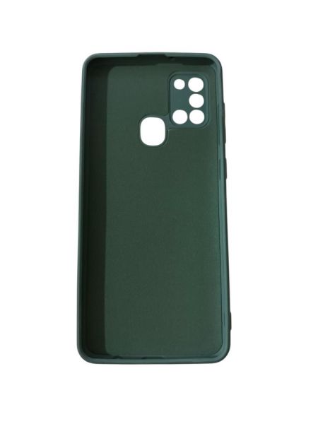 Galaxy A21s ile Uyumlu Cappy Silikon Kılıf Yeşil