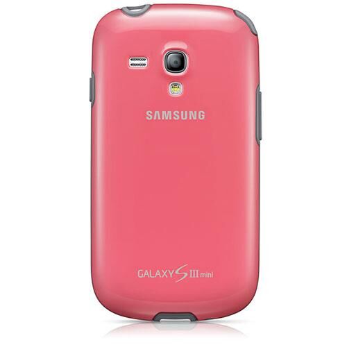 Galaxy S3 Mini ile Uyumlu Protective Cover Kılıf Pembe EFC-1M7BPEGSTD