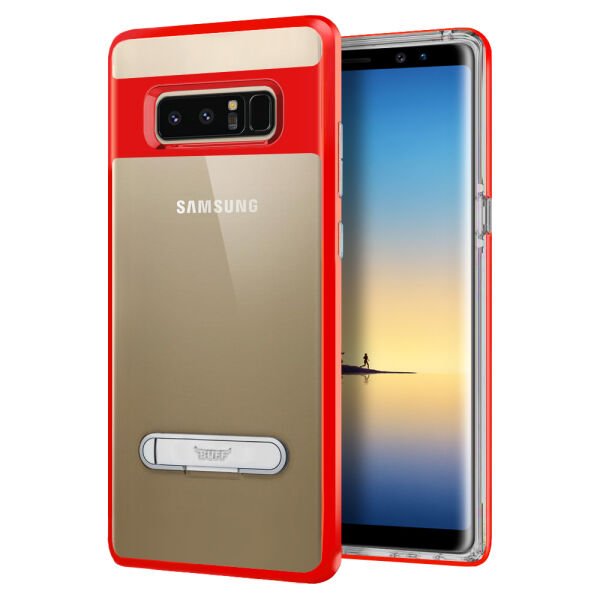Buff Galaxy Note 8 ile Uyumlu Air Bumper Kılıf Red