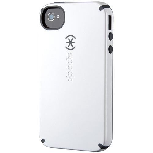 Speck CandyShell iPhone 4/4S ile Uyumlu Sert Kılıf Beyaz -Siyah SPK-A1244