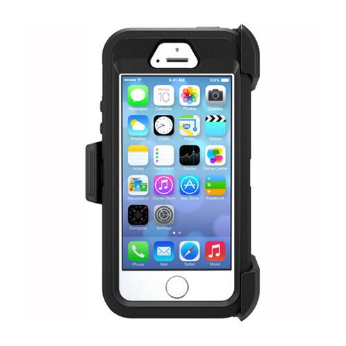 OtterBox iPhone SE/5S/5 ile Uyumlu Defender Kılıf Siyah