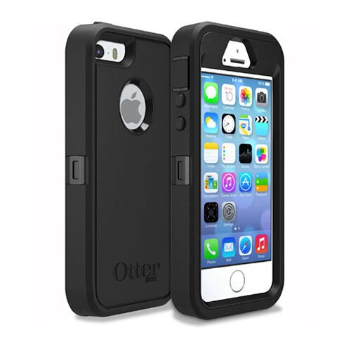 OtterBox iPhone SE/5S/5 ile Uyumlu Defender Kılıf Siyah