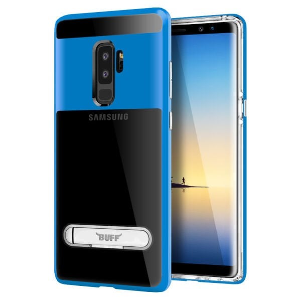 Buff Galaxy S9 Plus ile Uyumlu Air Bumper Kılıf Blue