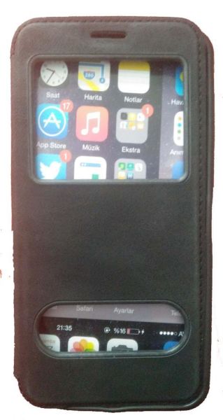 Jopus Galaxy J7 Prime ile Uyumlu Premium Kapaklı Kılıf Siyah KK-150