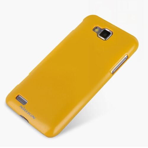 Nillkin i8750 ATIV S ile Uyumlu Parlak Sert Kauçuk Kılıf Sarı