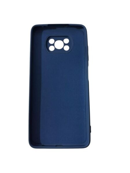 Poco X3 ile Uyumlu Cappy Silikon Kılıf Lacivert
