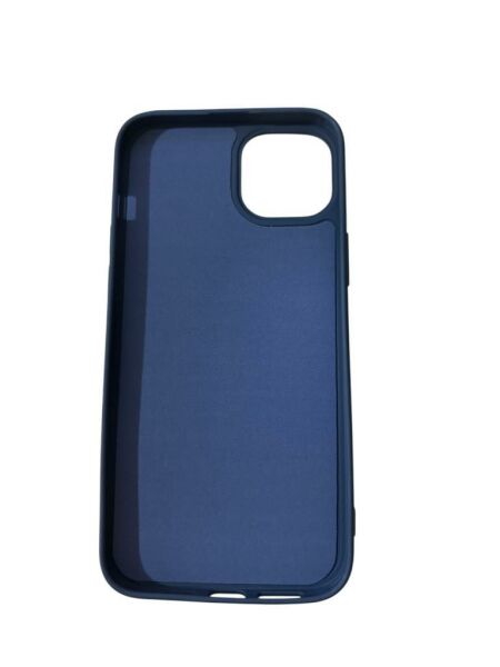 iPhone 14 Plus ile Uyumlu Cappy Silikon Kılıf Lacivert