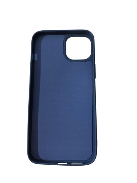 iPhone 14 Plus ile Uyumlu Cappy Silikon Kılıf Lacivert