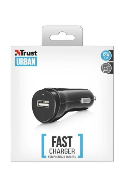 Trust 21711 12W Araç Şarj Cihazı Siyah
