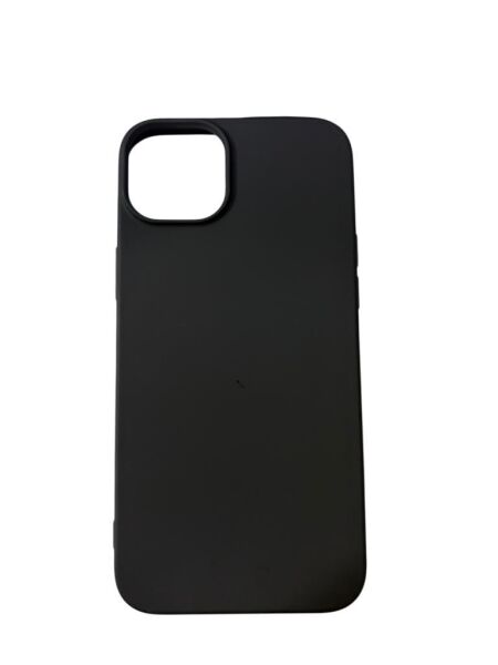 iPhone 14 Plus ile Uyumlu Cappy Silikon Kılıf Siyah