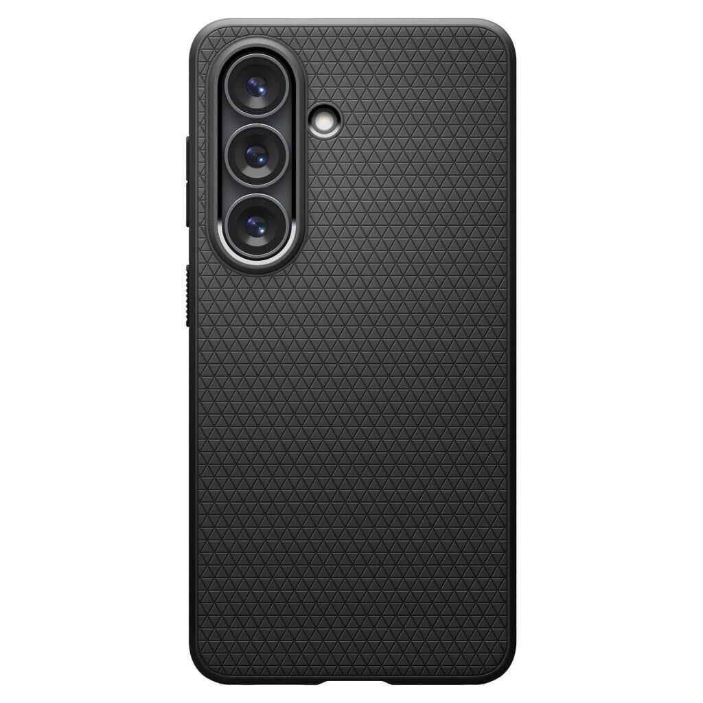 Spigen Galaxy S26 ile Uyumlu ince Kılıf Liquid Air Hava Kanalı Teknolojisi™ Askeri Sınıf Koruma Dokulu Yüzey Kapak Matte Black