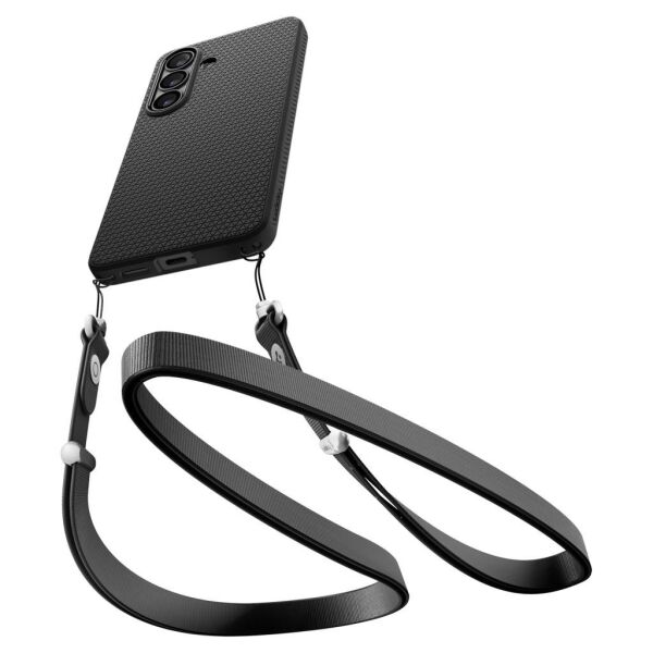 Spigen Galaxy S26 ile Uyumlu ince Kılıf Liquid Air Hava Kanalı Teknolojisi™ Askeri Sınıf Koruma Dokulu Yüzey Kapak Matte Black