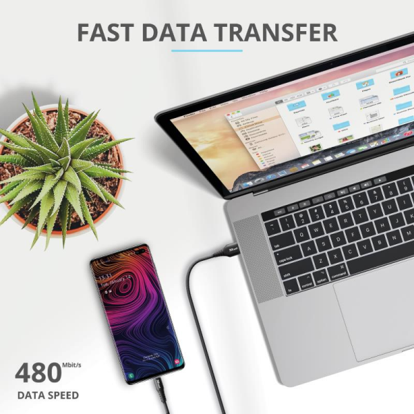 Trust 23571 Keyla Extra-Güçlü USB To USB-C Kablo 1m