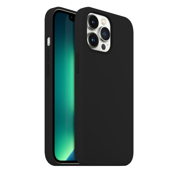 Buff iPhone 13 Pro Max ile Uyumlu Rubber S Kılıf Black
