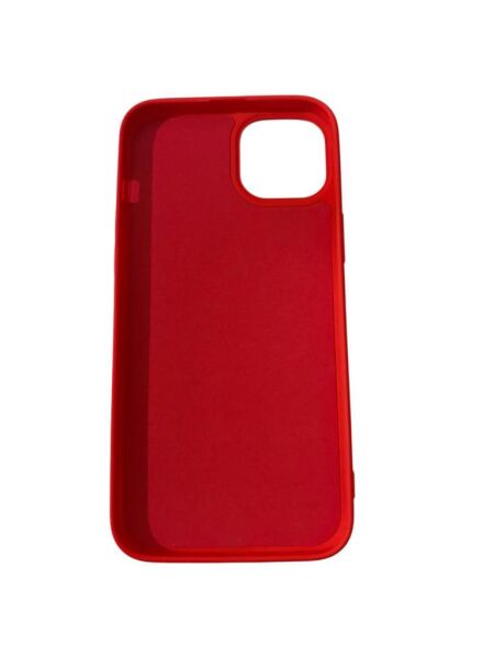 iPhone 14 Plus ile Uyumlu Cappy Silikon Kılıf Kırmızı