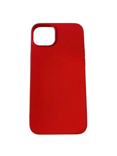 iPhone 14 Plus ile Uyumlu Cappy Silikon Kılıf Kırmızı