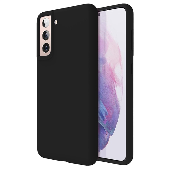 Buff Galaxy S21 Plus ile Uyumlu Rubber S Kılıf Black