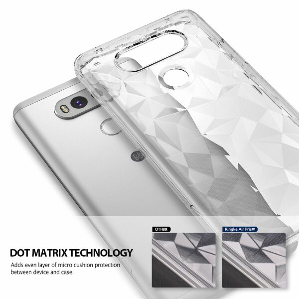 Ringke Air Prism 3D Elmas Yansıması V20 ile Uyumlu Kılıf Clear