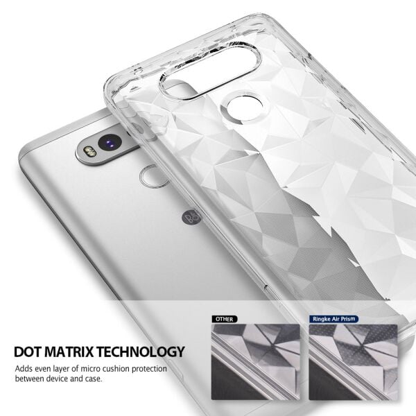 Ringke Air Prism 3D Elmas Yansıması V20 ile Uyumlu Kılıf Clear
