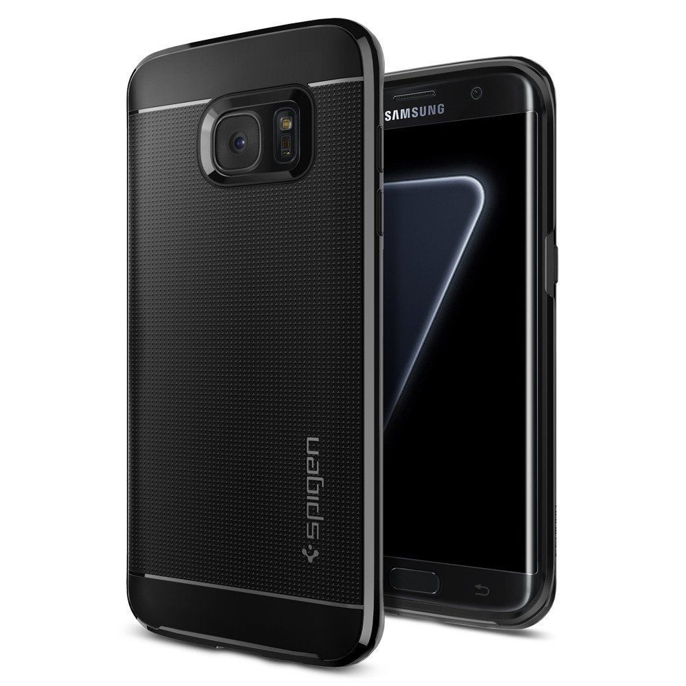 Spigen Galaxy S7 Edge ile Uyumlu Kılıf Neo Hybrid Jet Black