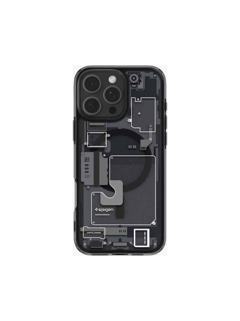Spigen iPhone 16 Pro Max ile Uyumlu Kılıf Ultra Hybrid MagFit MagSafe Özellikli Zero One Black