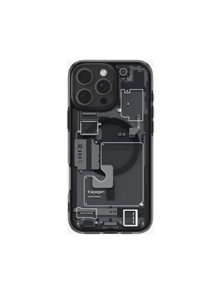 Spigen iPhone 16 Pro Max ile Uyumlu Kılıf Ultra Hybrid MagFit MagSafe Özellikli Zero One Black