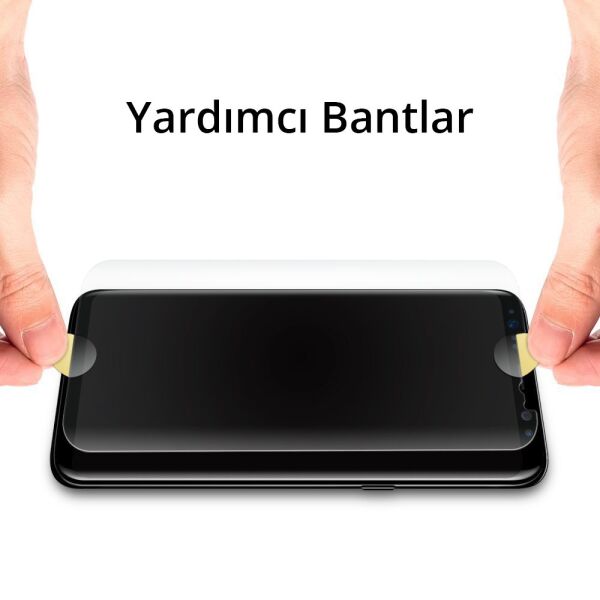 Spigen Galaxy S8 ile Uyumlu Ekran Koruyucu Curved Crystal HD Kavisli Tam Kaplayan 2 Adet